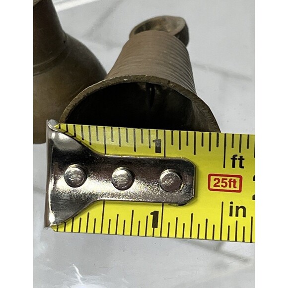 VTG Mid Century Modern 1950s’ HANDMADE BRASS BELLS MADE IN INDIA - Picture 10 of 10